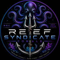 Reef Syndicate Corals octopus trident anchor logo